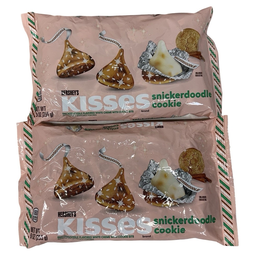 Hershey's KISSES Snickerdoodle Cookie Flavored‎ 9oz Candy Bags 2